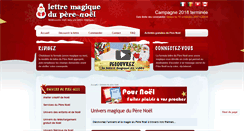 Desktop Screenshot of lettre-magique-du-pere-noel.com