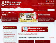 Tablet Screenshot of lettre-magique-du-pere-noel.com